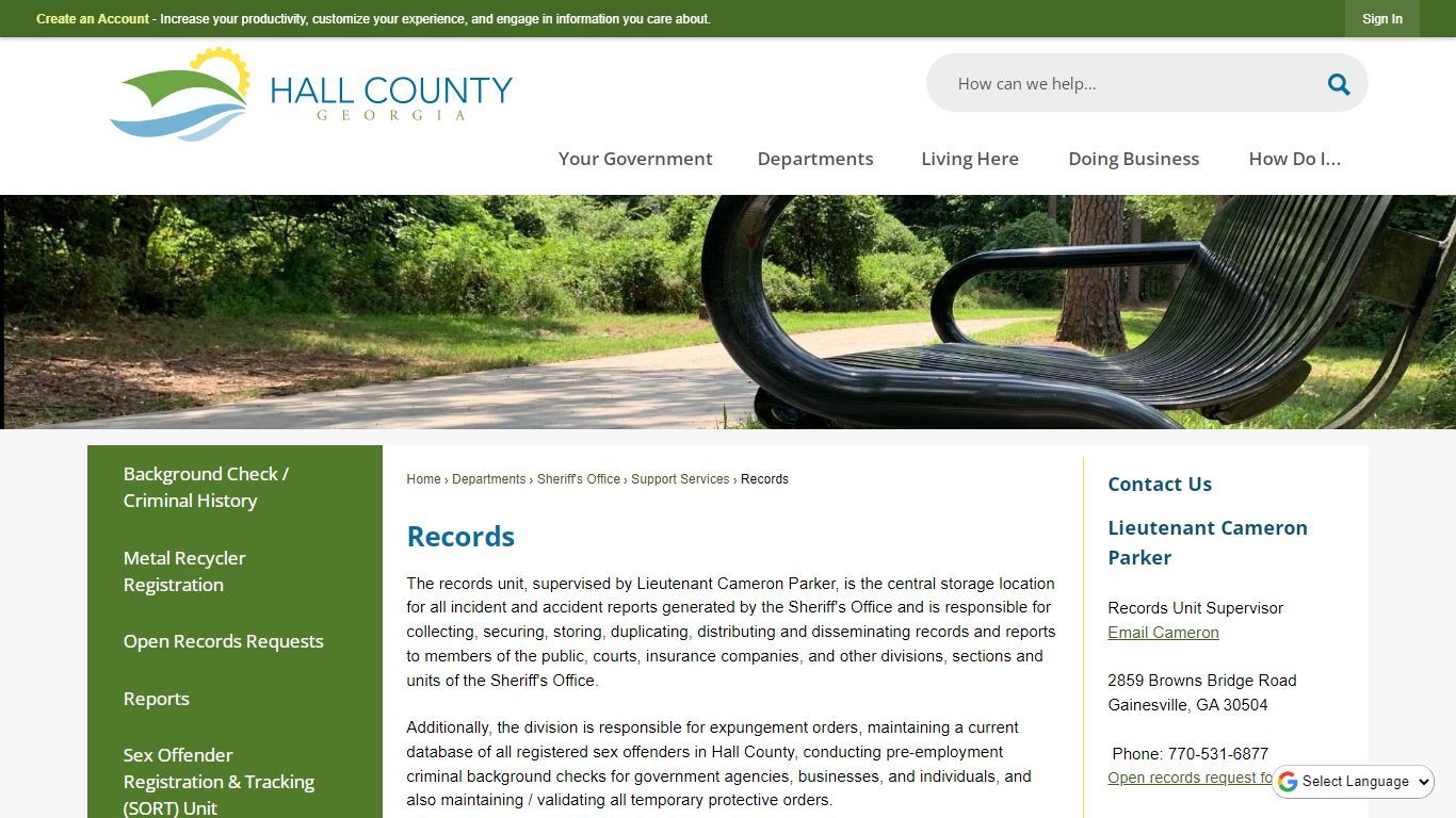 Records | Hall County, GA - Official Website